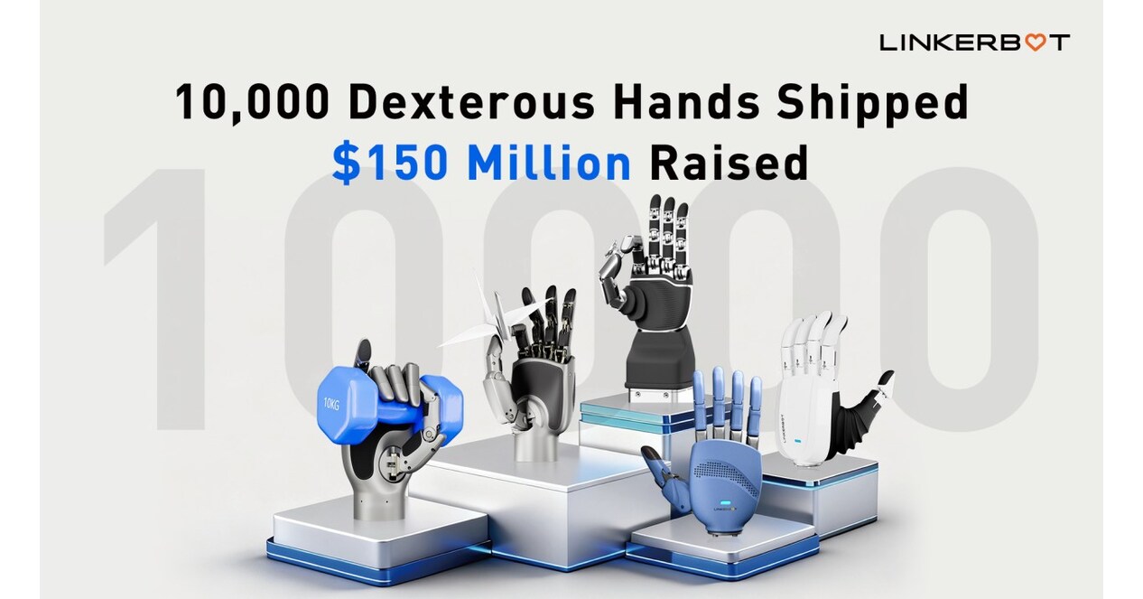 LinkerBot robot hands product series for dexterous humanoid robot manipulation