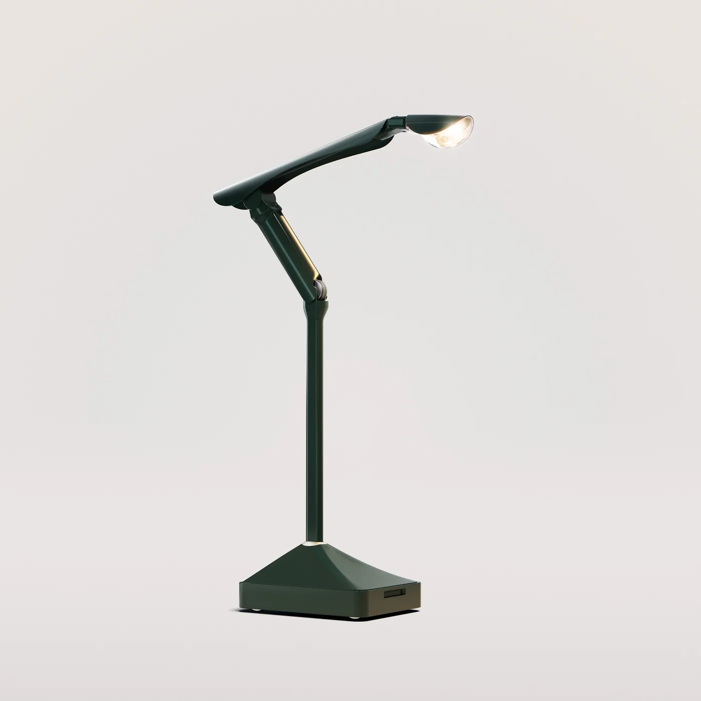 Syncere Lume robot lamp folded into a sculptural floor lamp for home robotics buyers evaluating furniture robots