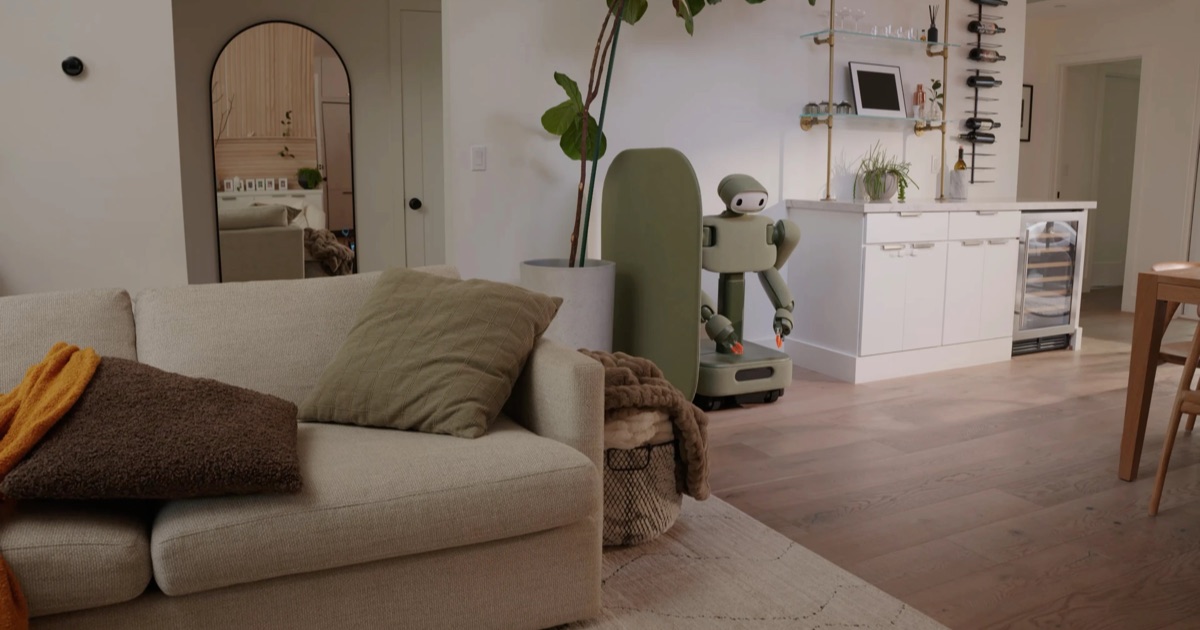 Weave Isaac 1 mobile home robot preorder product image from official Weave Robotics page