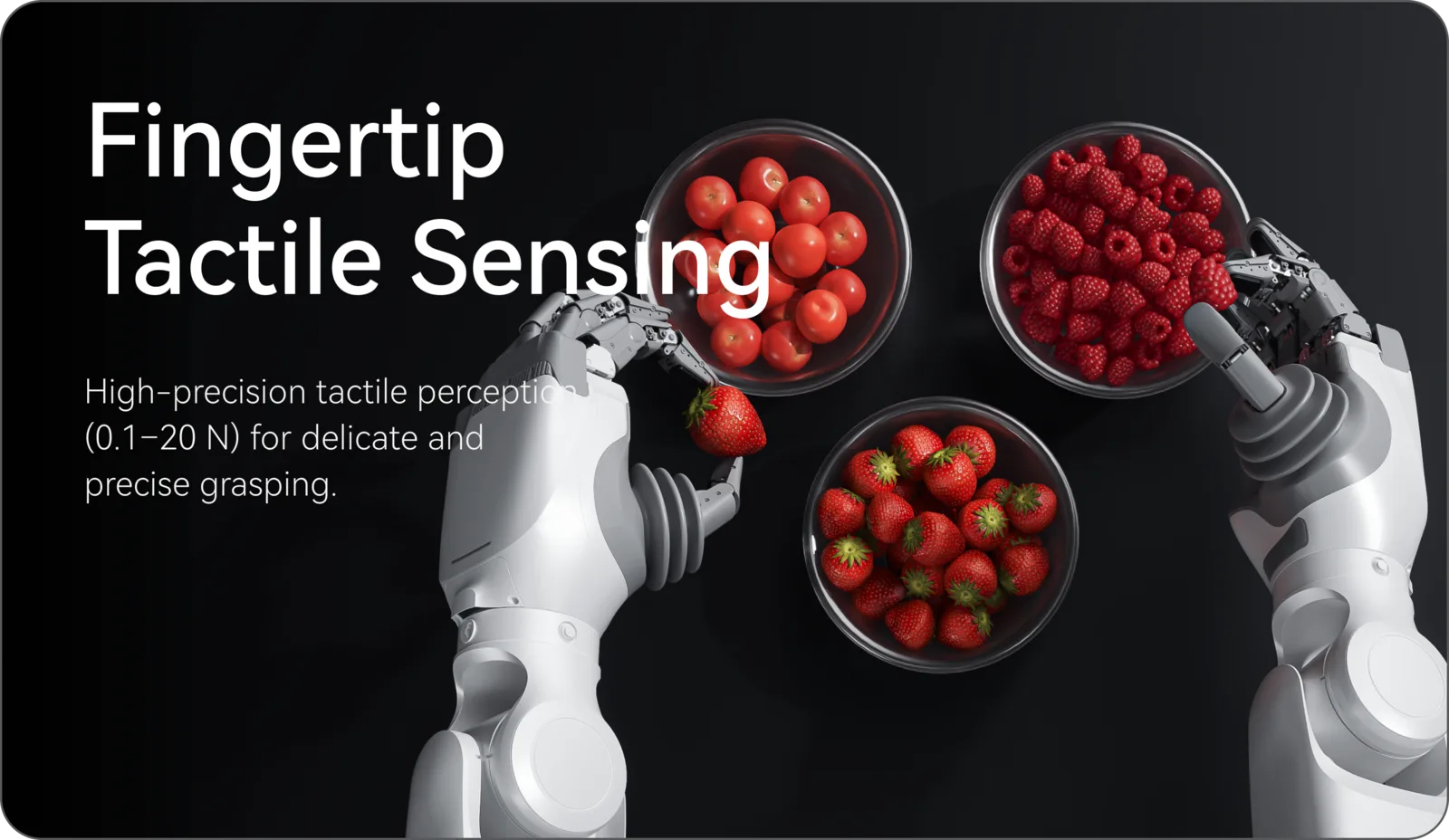 X Square Robot Quanta X2 fingertip tactile sensing for home robot maid manipulation tasks