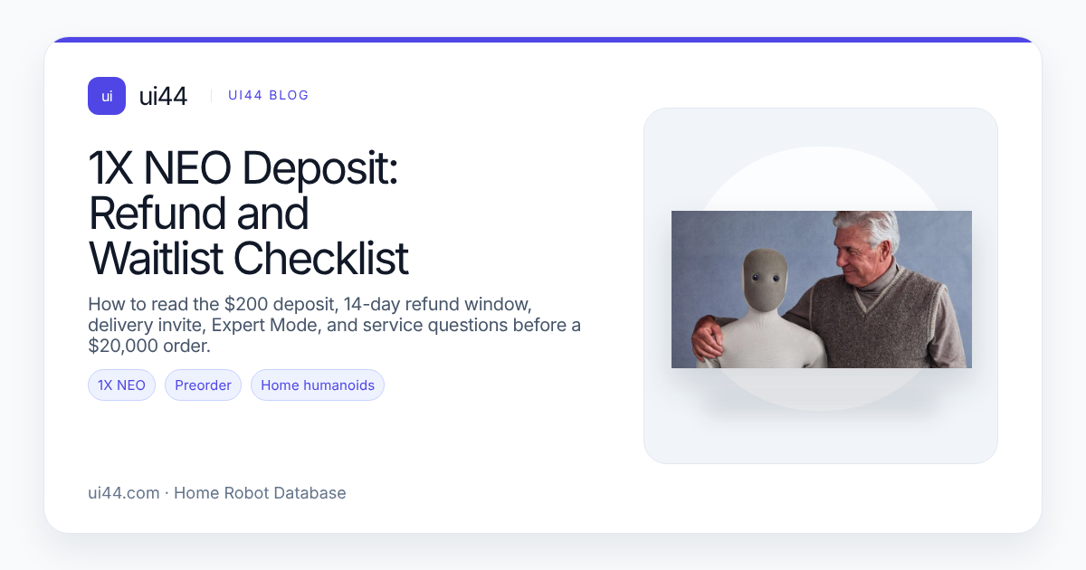 1X NEO Deposit: Refund and Waitlist Checklist