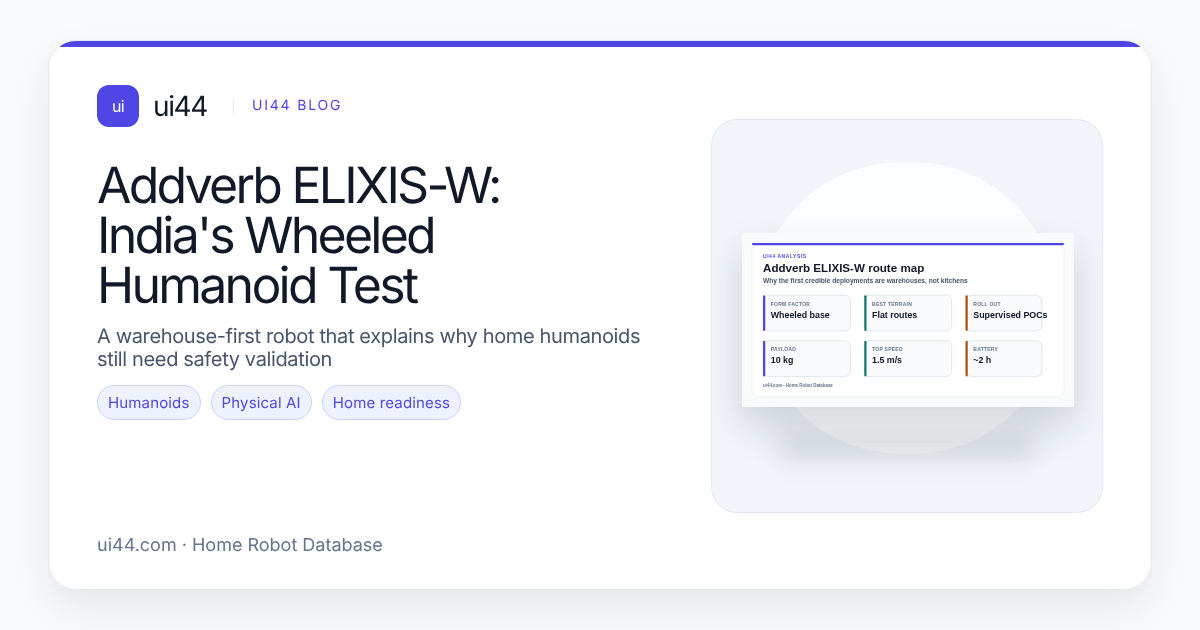 Addverb ELIXIS-W: India's Wheeled Humanoid Test