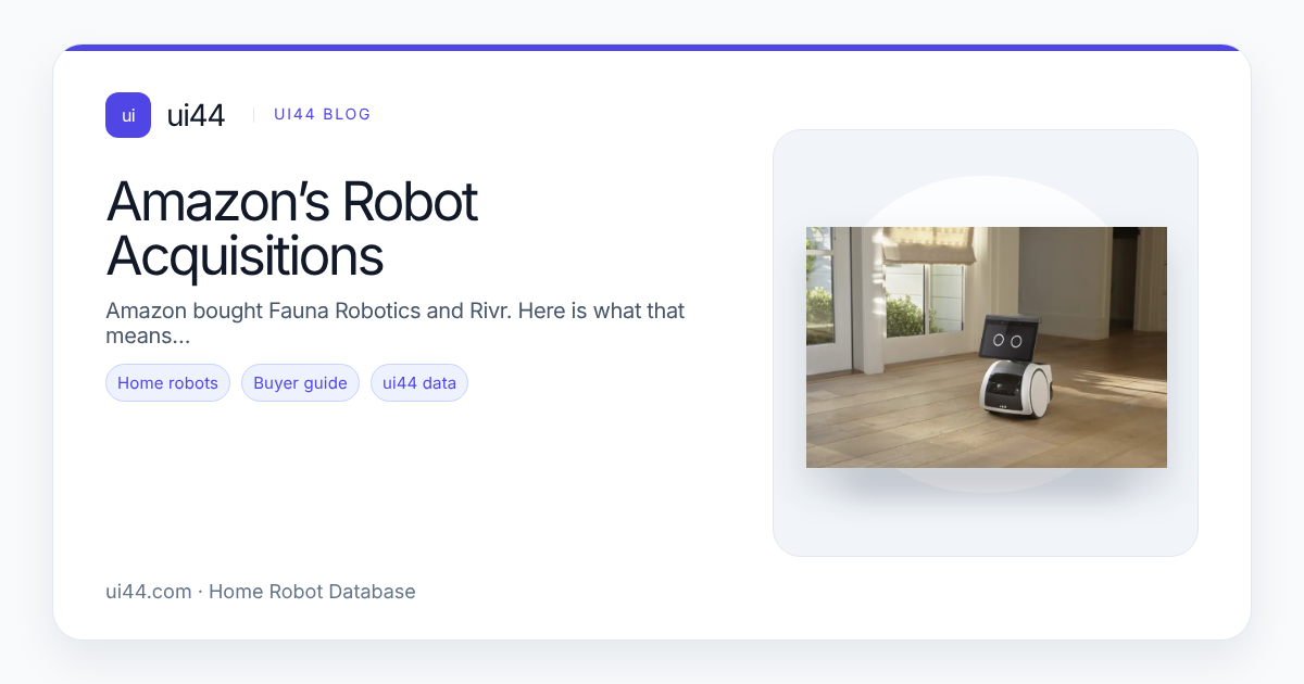 Amazon’s Robot Acquisitions: Home Robot Signal?