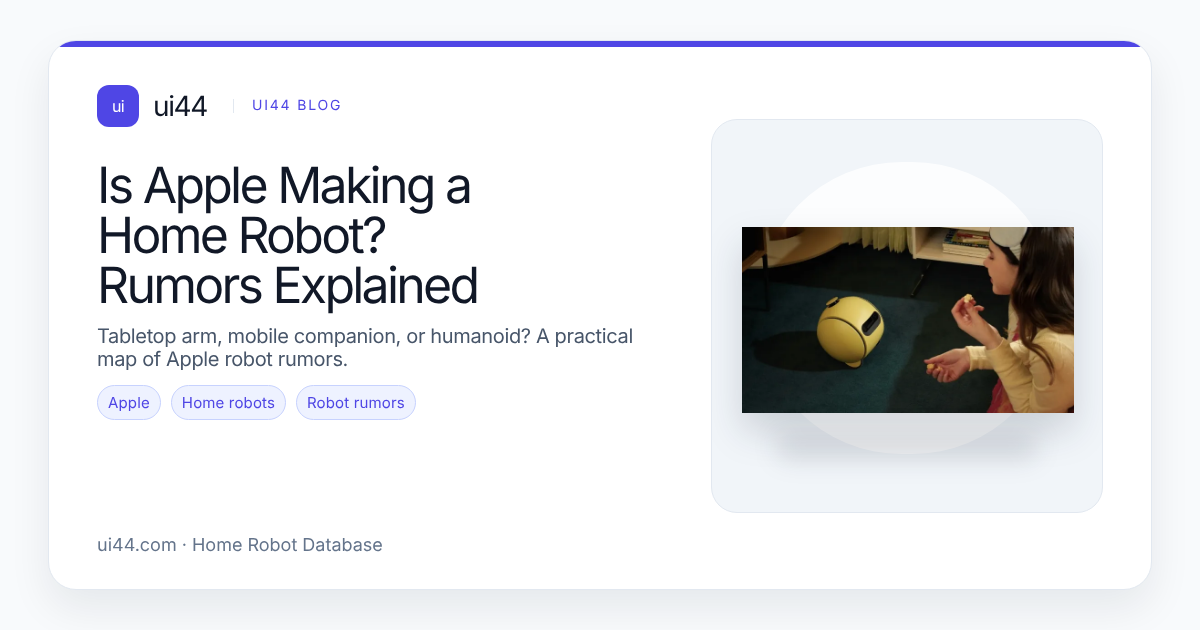 Is Apple Making a Home Robot? Rumors Explained