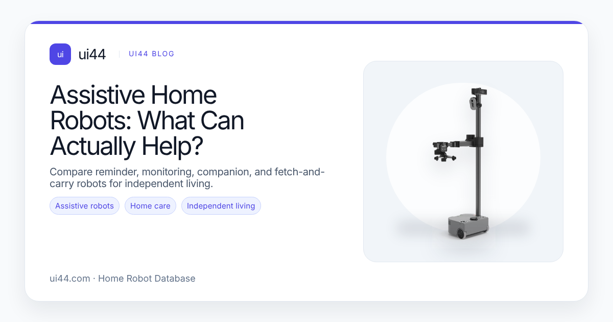 Assistive Home Robots: What Can Actually Help?
