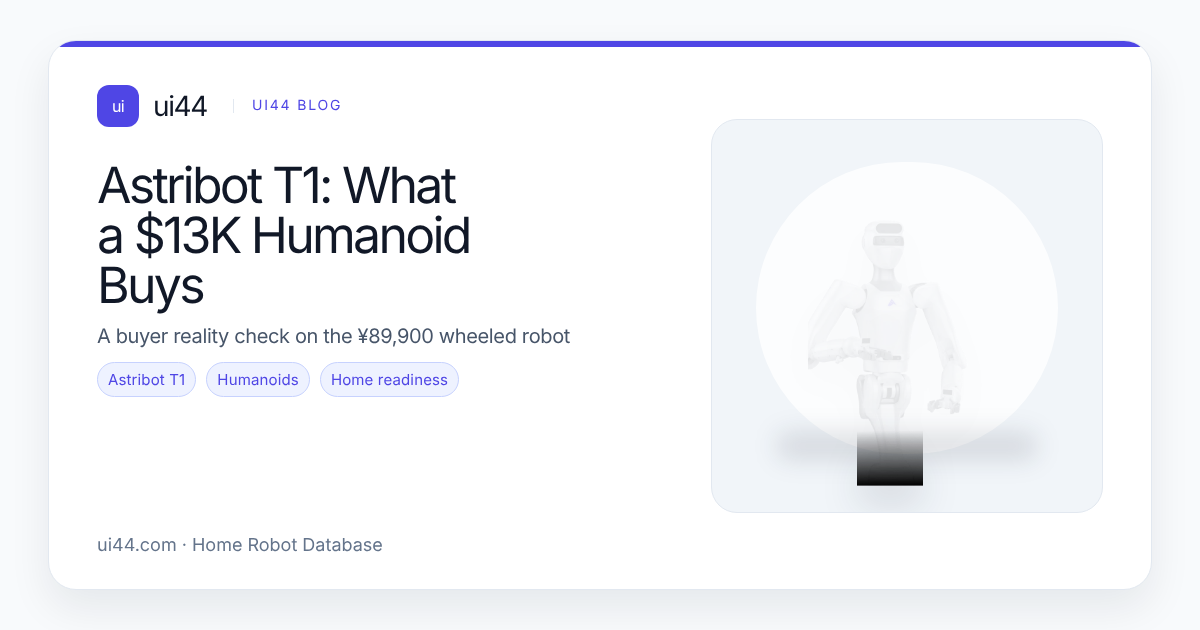 Astribot T1: What a $13K Humanoid Buys