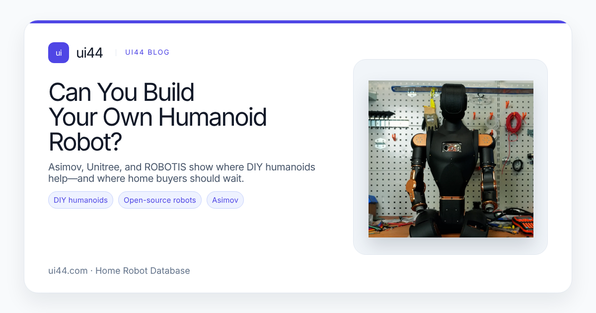 Can You Build Your Own Humanoid Robot?