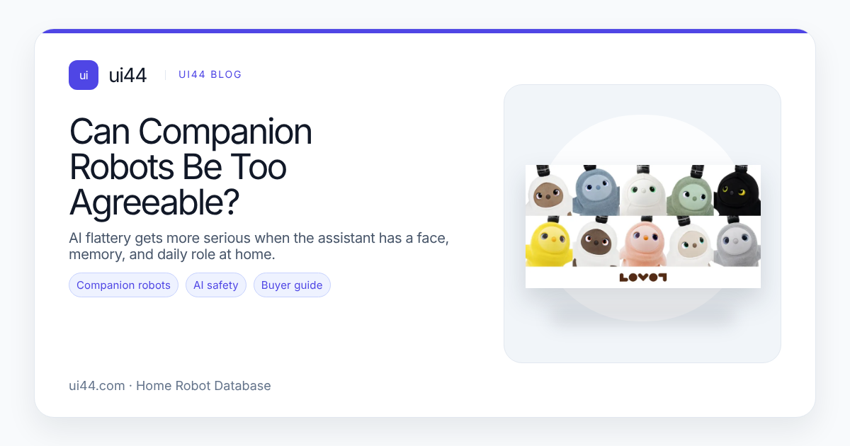 Can Companion Robots Be Too Agreeable?