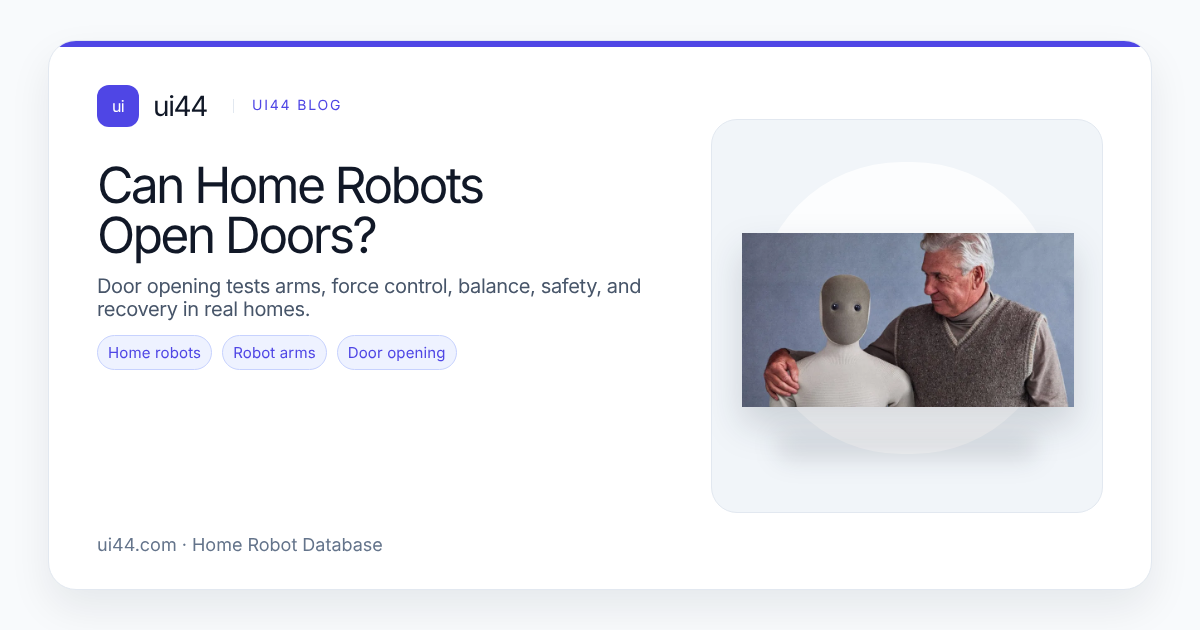 Can Home Robots Open Doors?