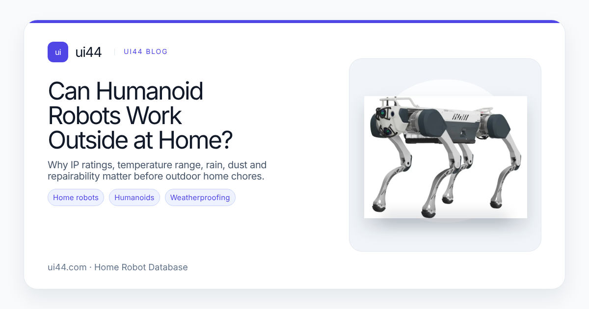 Can Humanoid Robots Work Outside at Home?