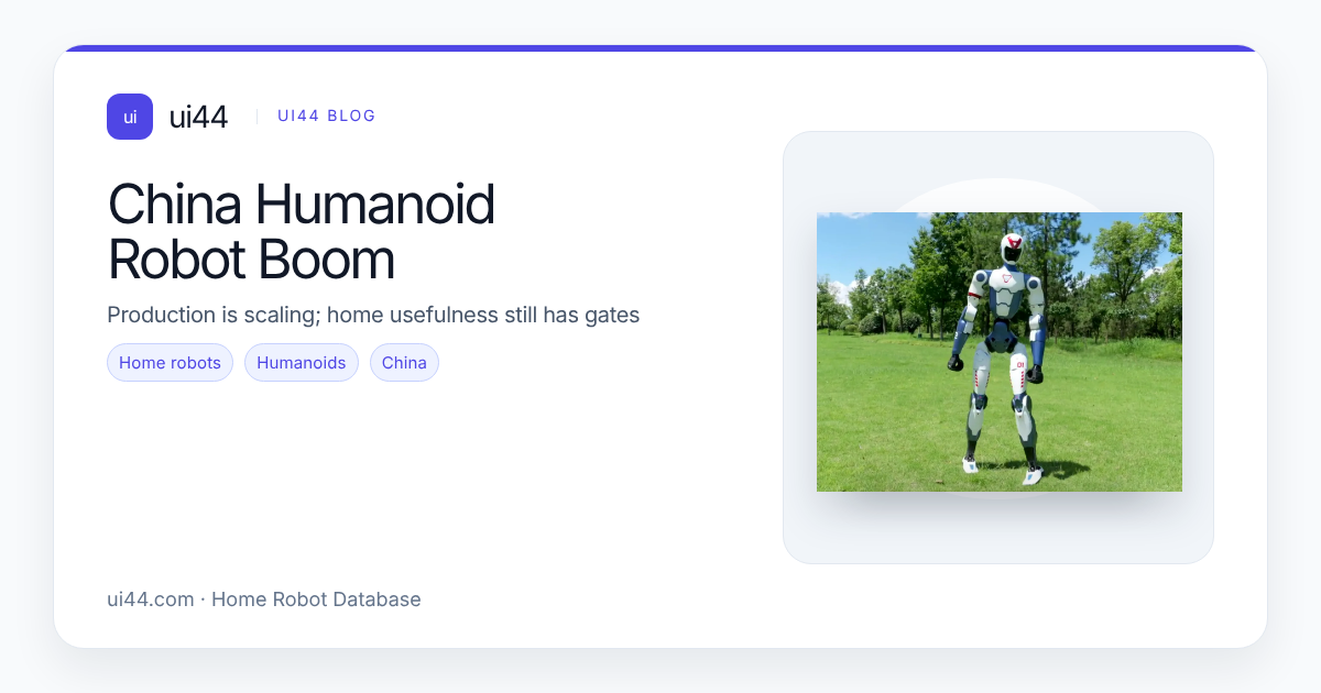 China's Humanoid Robot Boom: When Do Homes Benefit?