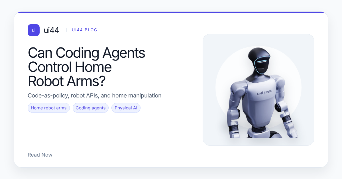 Can Coding Agents Control Home Robot Arms?