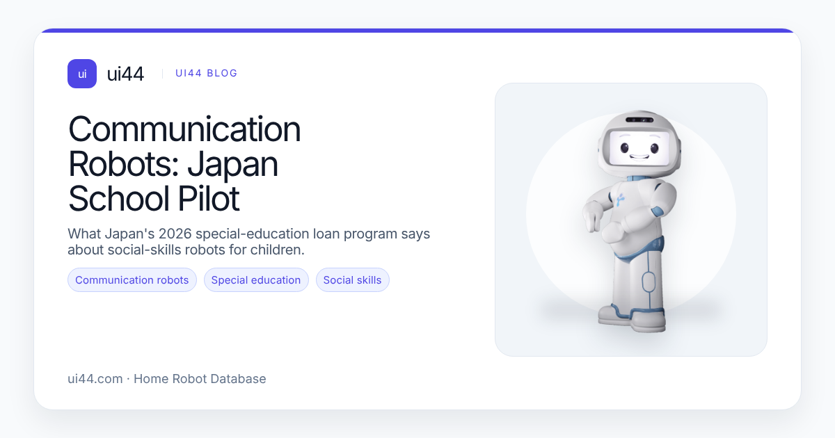Communication Robots: Japan School Pilot