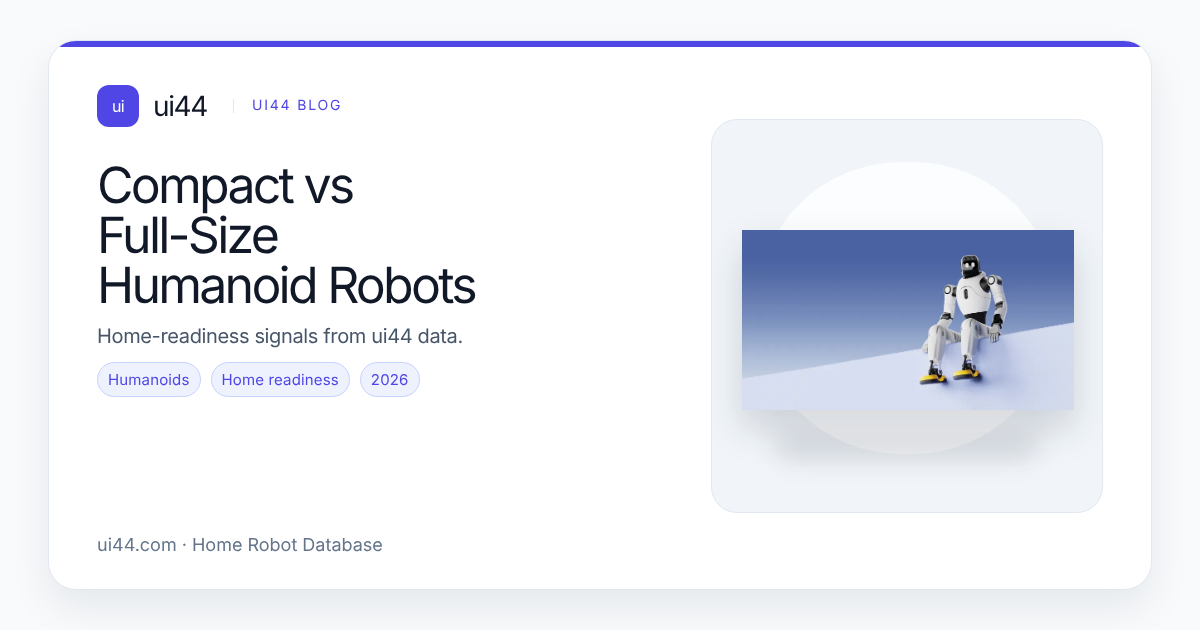 Compact vs Full-Size Humanoid Robots: Home First?