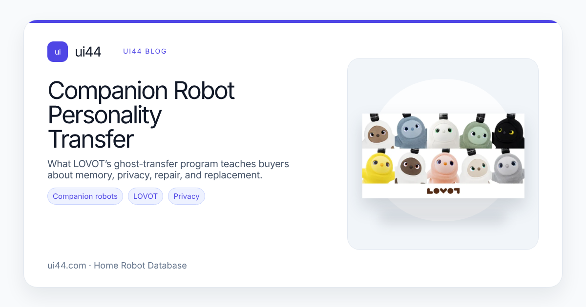 Companion Robot Personality Transfer: Buyer Questions
