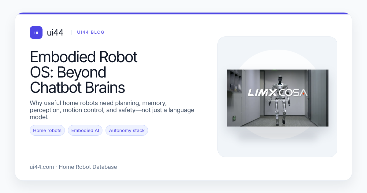 Embodied Robot OS: Beyond Chatbot Brains
