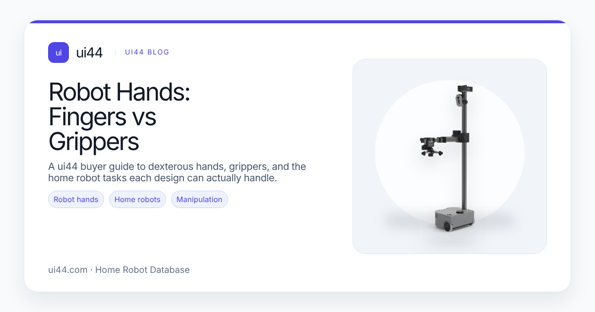 Five-Finger Hands vs Grippers: Home Robot Guide