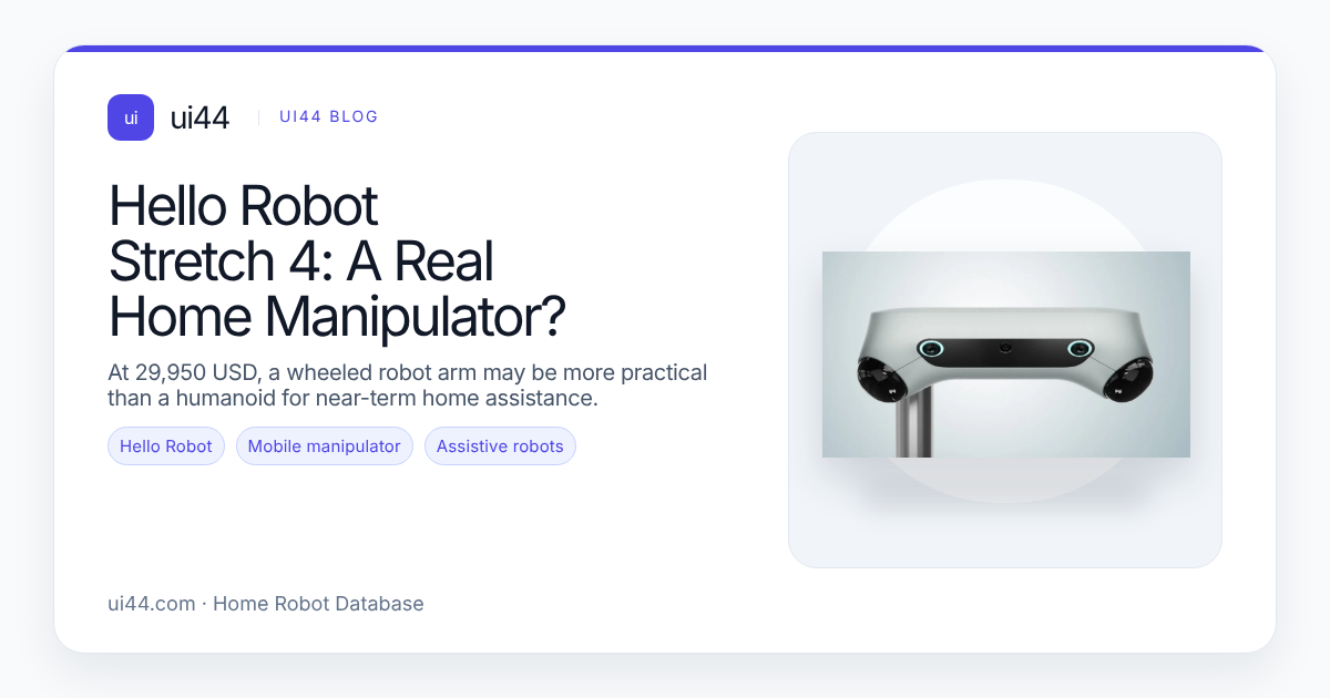 Hello Robot Stretch 4: A Real Home Manipulator?