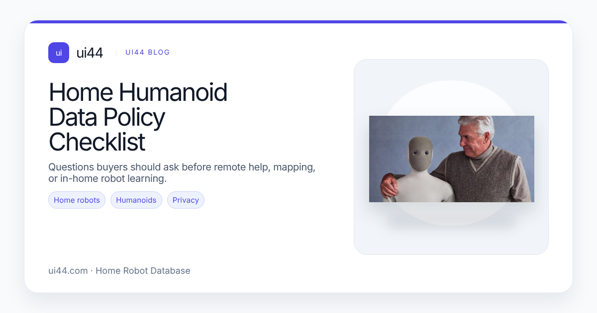 Home Humanoid Data Policy Checklist