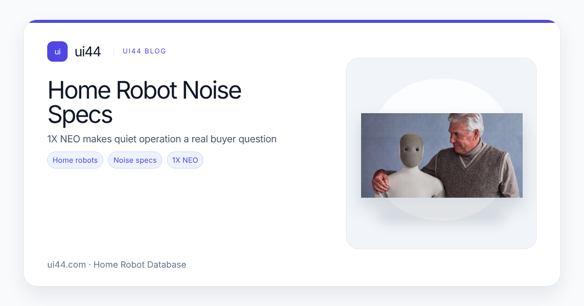 Home Robot Noise Specs: What Quiet Really Means