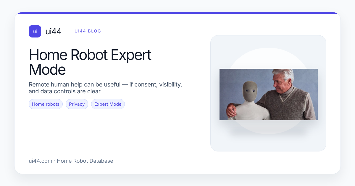 Home Robot Expert Mode: Privacy Guide