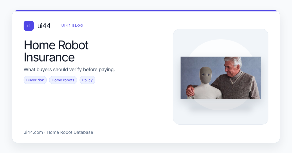 Home Robot Insurance: Who Pays for Robot Damage?