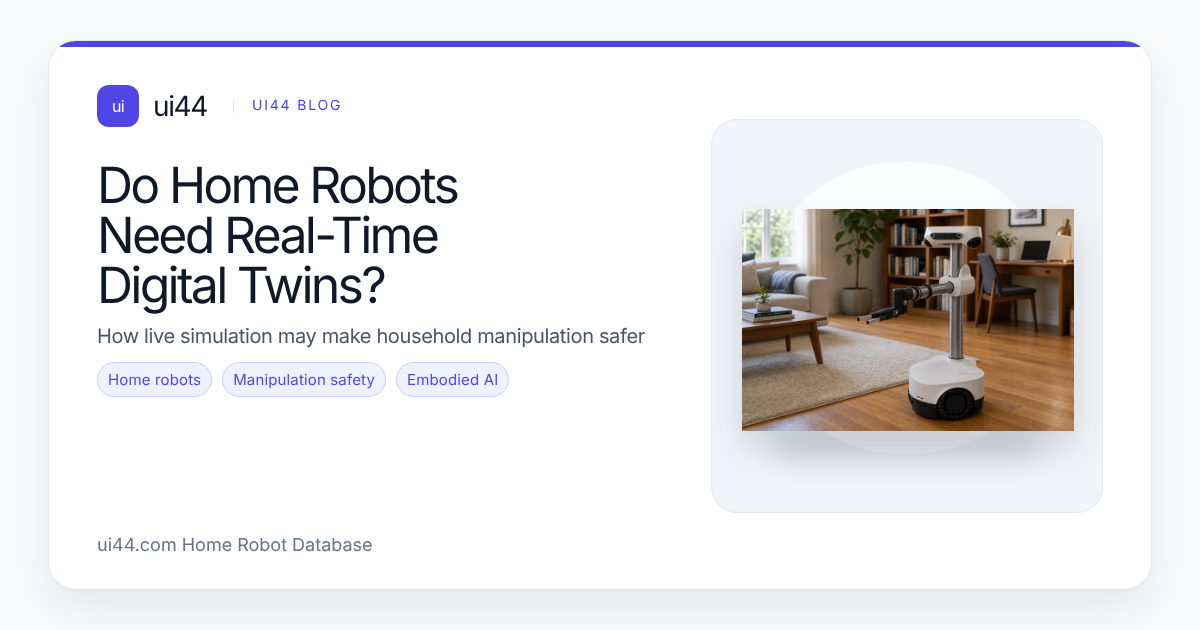 Home robot real-time digital twin safety concept with a mobile manipulator