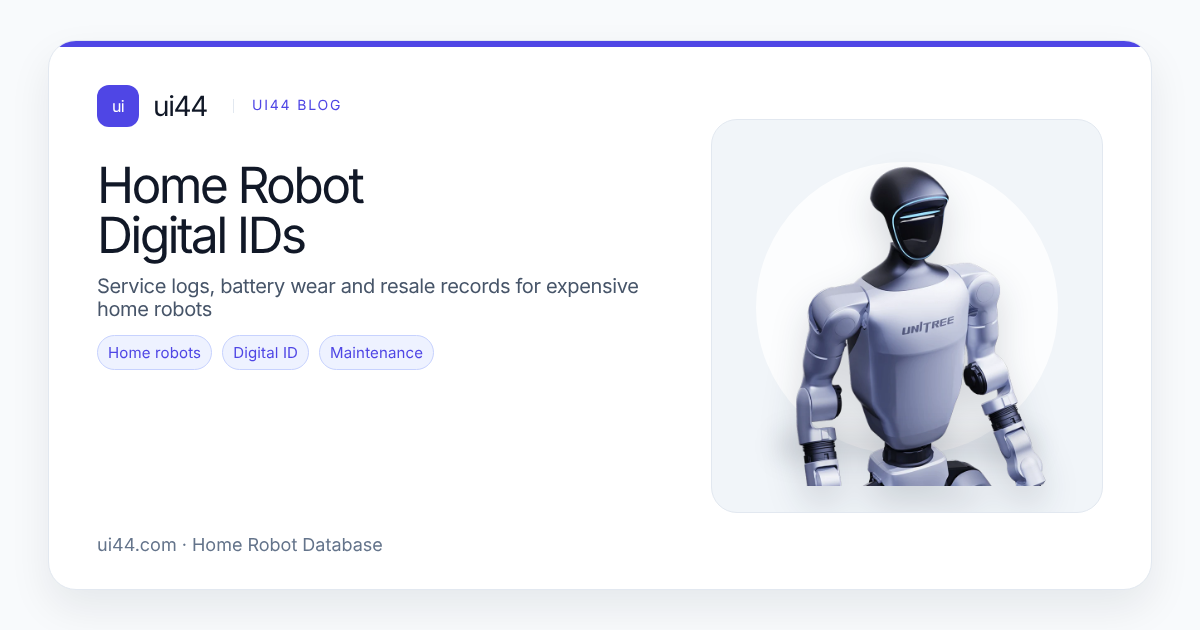 Home Robot Digital IDs: Buyer Checklist