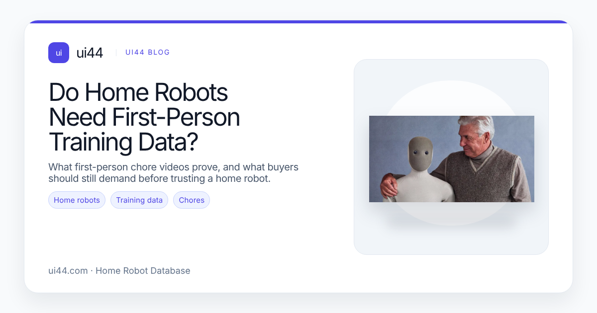 Do Home Robots Need First-Person Training Data?