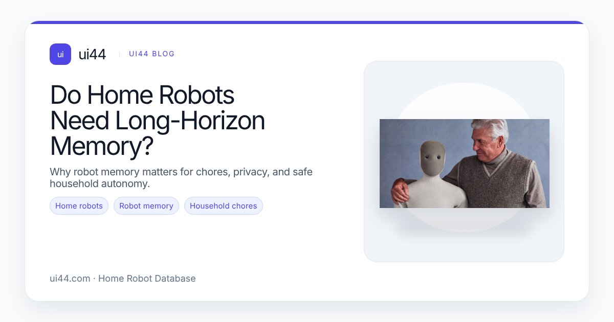 Do Home Robots Need Long-Horizon Memory?
