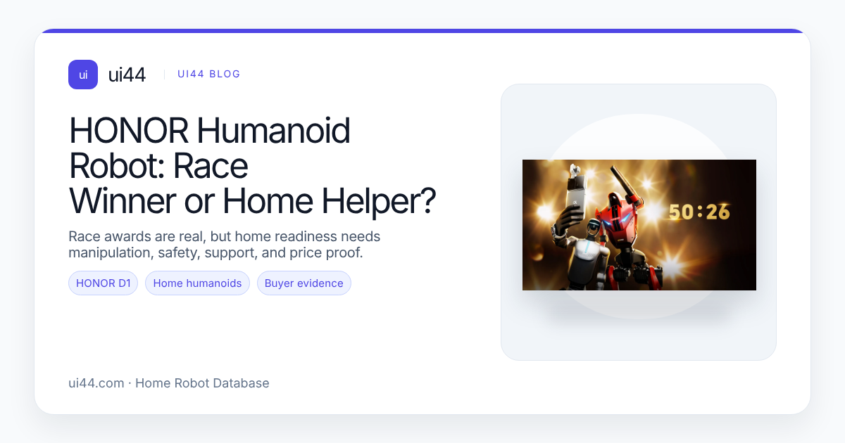 HONOR Humanoid Robot: Race Winner or Home Helper?