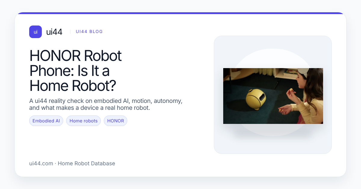 HONOR Robot Phone: Is It a Home Robot?
