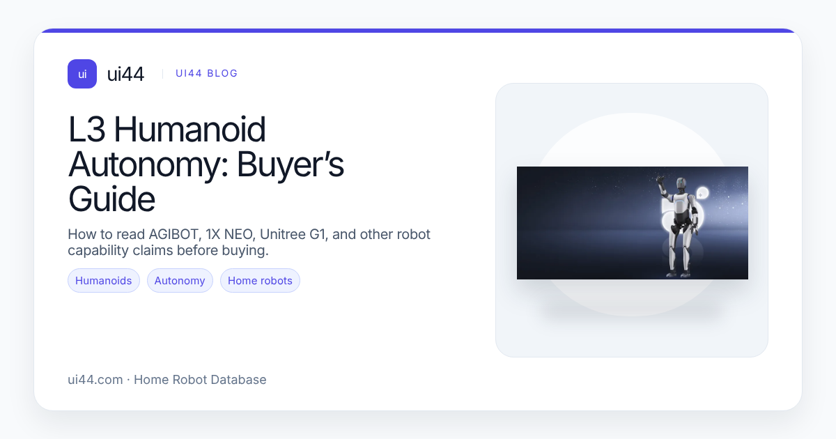 L3 Humanoid Autonomy: Buyer’s Guide