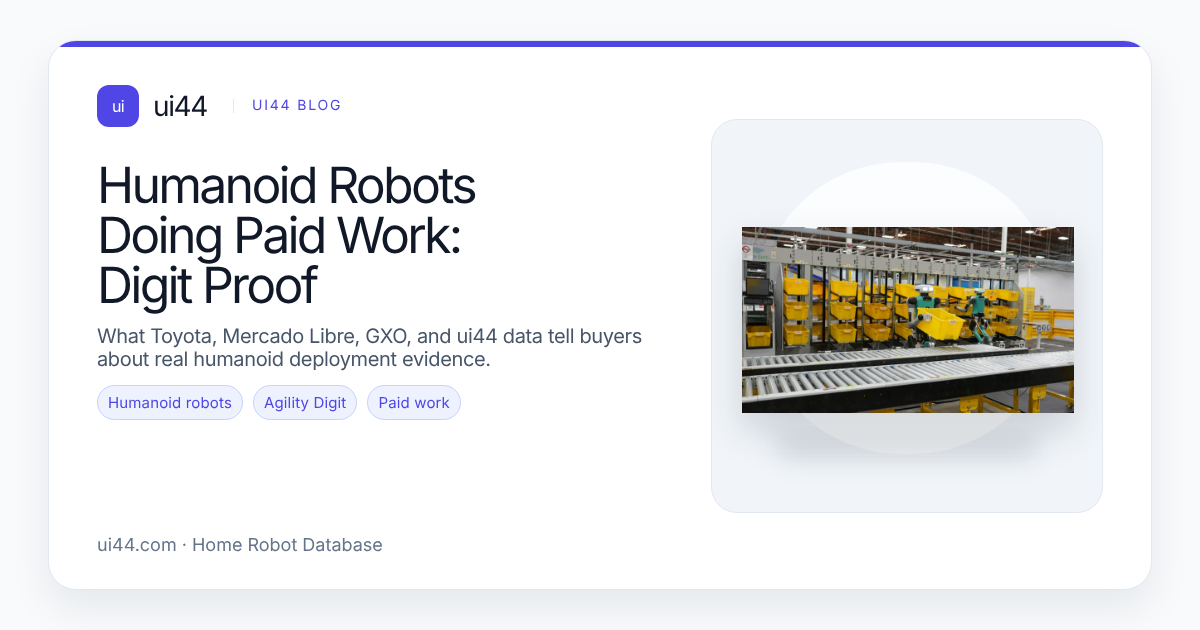 Humanoid Robots Doing Paid Work: Digit Proof