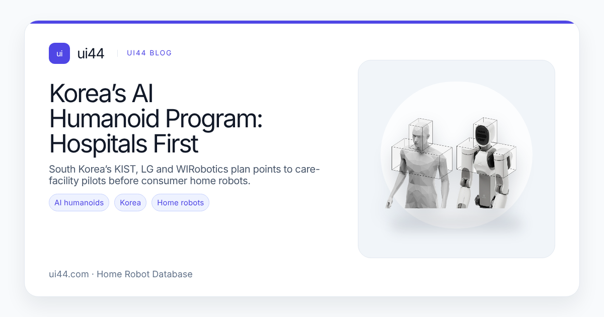 Korea’s AI Humanoid Program: Hospitals First