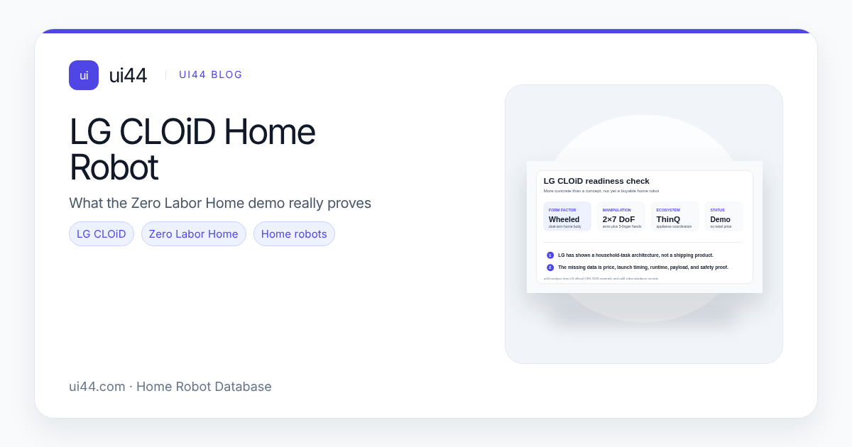 LG CLOiD Home Robot: Is Zero Labor Home Realistic?