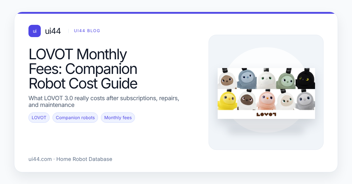 LOVOT Monthly Fees: Companion Robot Cost Guide