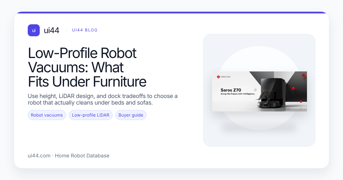 Low-Profile Robot Vacuums: What Fits Under Furniture
