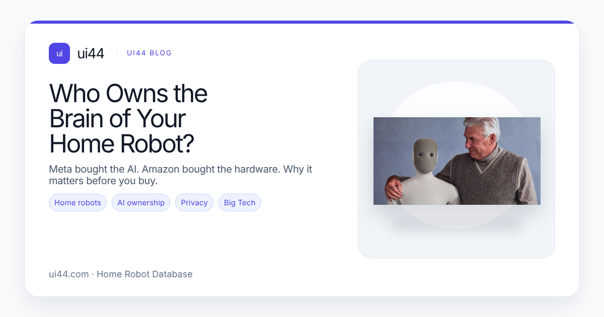 Who Owns the Brain of Your Home Robot?
