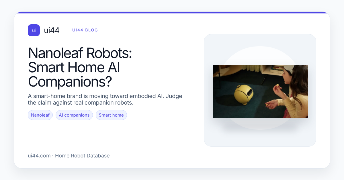 Nanoleaf Robots: Smart Home AI Companions?