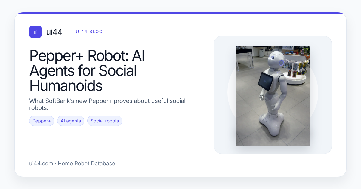 Pepper+ Robot: AI Agents for Social Humanoids