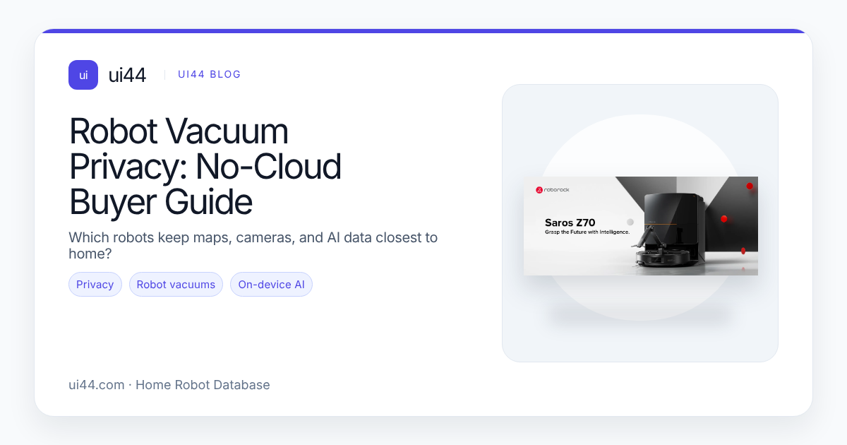 Robot Vacuum Privacy: No-Cloud Buyer Guide