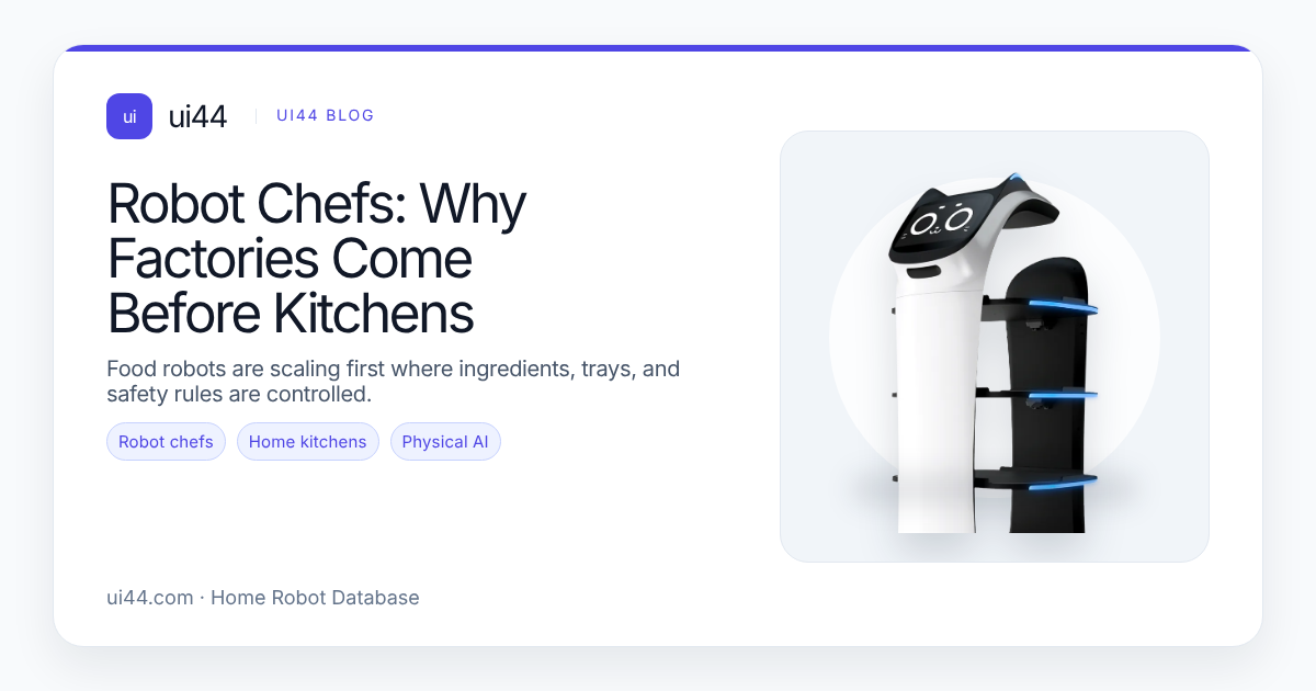 Robot Chefs: Why Factories Come Before Kitchens