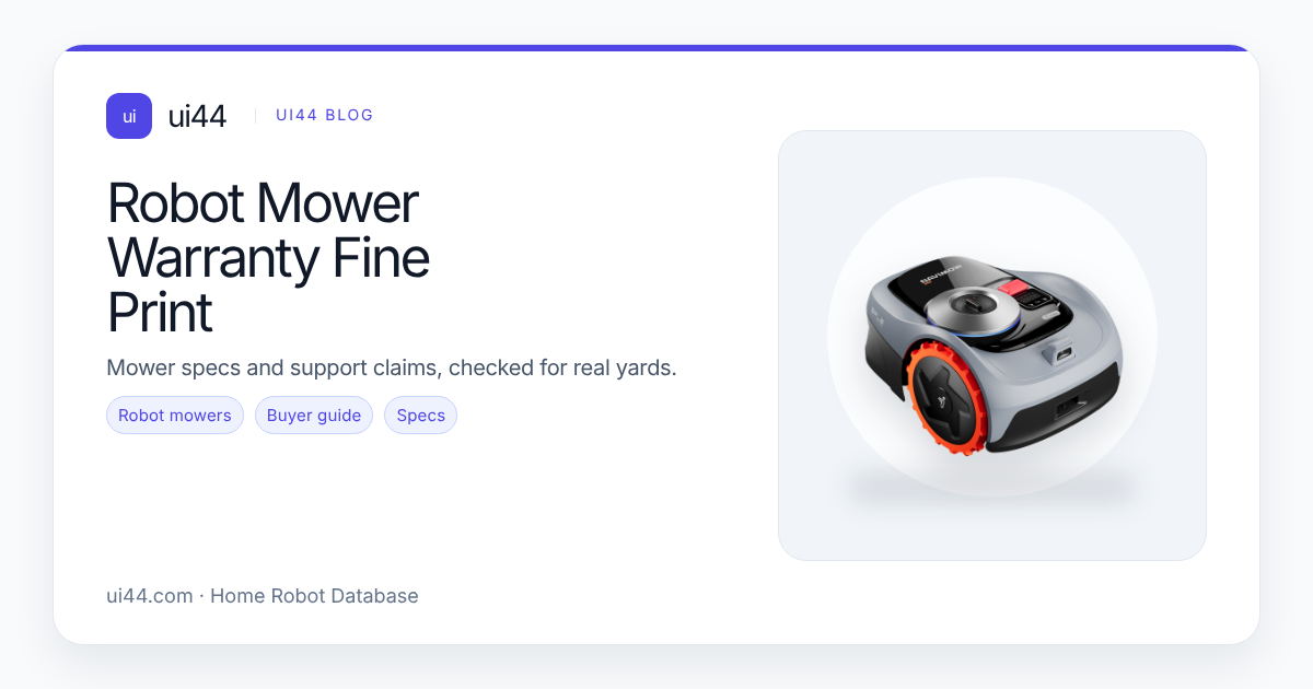 Robot Mower Warranty Fine Print in 2026: What Coverage Really Means Before You Buy