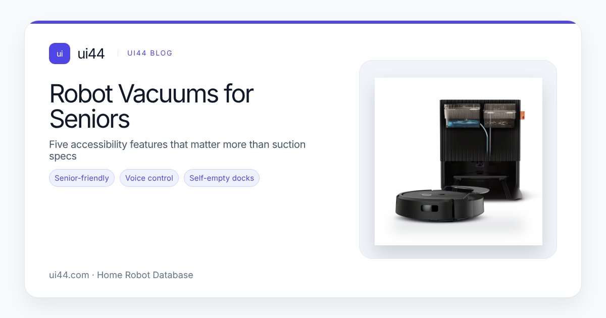 Robot Vacuums for Seniors: 5 Access Features