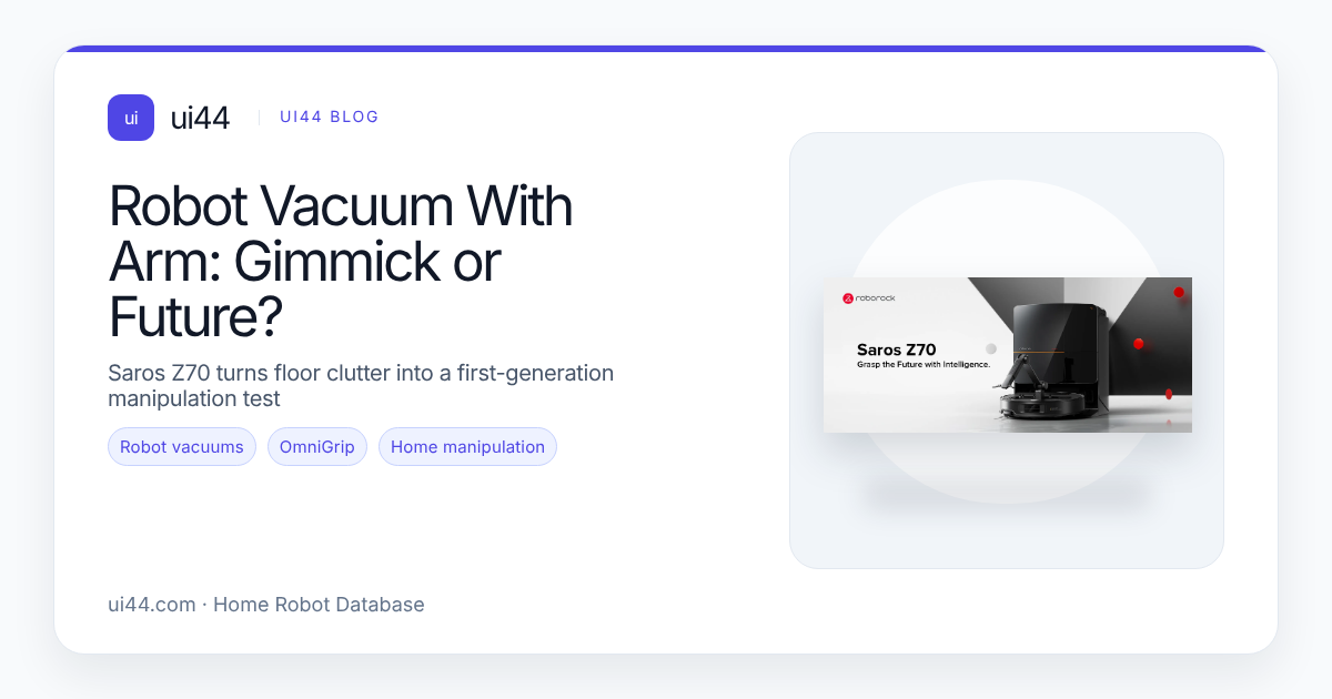 Robot Vacuum With Arm: Gimmick or Future?