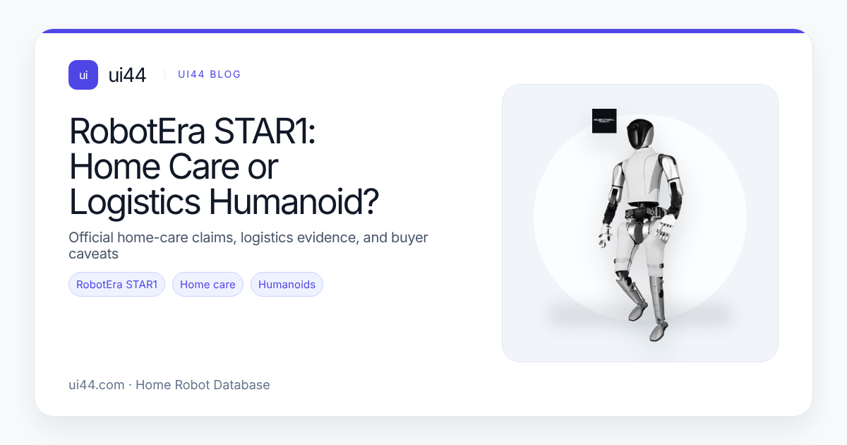 RobotEra STAR1: Home Care or Logistics Humanoid?