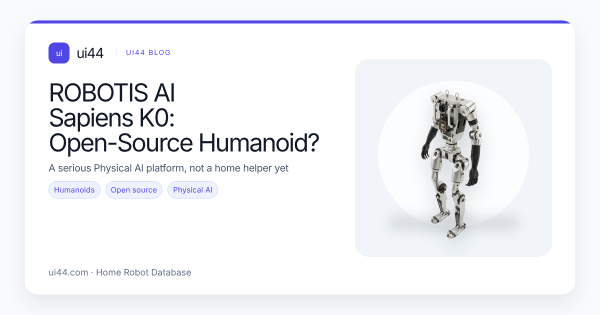 ROBOTIS AI Sapiens K0: Open-Source Humanoid?
