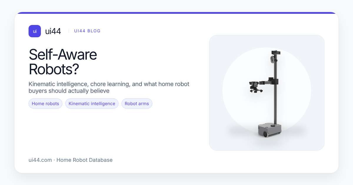 Self-Aware Robots? Kinematic Intelligence Explained