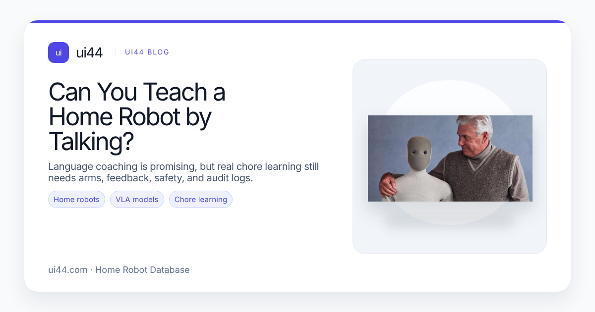 Can You Teach a Home Robot by Talking?